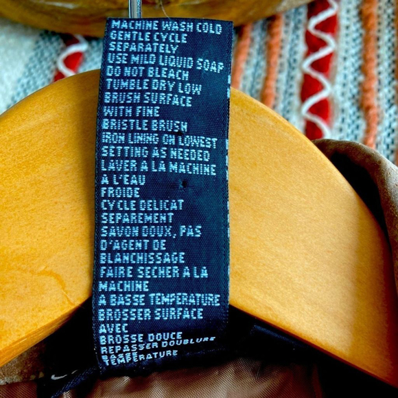 Vintage 90’s Carlie’s Court Classic Tan Suede Blazer/Jacket Size M - Picture 8 of 8